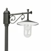 K.S. Verlichting Lampadaire d'extérieur Louvre gris/mat^ Lampadaires D'Extérieur