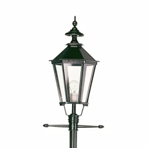 K.S. Verlichting Lampadaire d'extérieur Manchester à 1 lampe noir^ Lampadaires D'Extérieur
