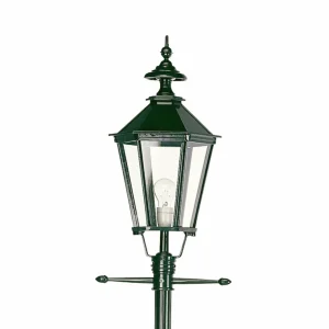 K.S. Verlichting Lampadaire d'extérieur Manchester à 1 lampe vert^ Lampadaires D'Extérieur
