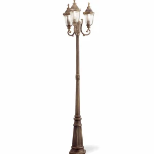 ORION Lampadaire d'extérieur Paula à 3 lampes^ Lampadaires D'Extérieur