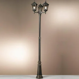 ORION Lampadaire Fabio à trois lampes 255 cm^ Lampadaires D'Extérieur