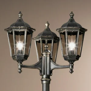 ORION Lampadaire Fabio à trois lampes 255 cm^ Lampadaires D'Extérieur