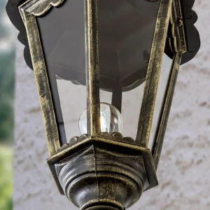 ORION Lampadaire Fabio brun à 1 lampe 211 cm^ Lampadaires D'Extérieur