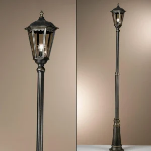 ORION Lampadaire Fabio brun à 1 lampe 211 cm^ Lampadaires D'Extérieur