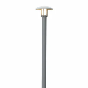 Konstsmide Lampadaire laqué de couleur argenté Heimdal^ Lampadaires D'Extérieur