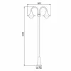 Albert Leuchten Lampadaire élégant 171 blanc à 2 lampes^ Lampadaires D'Extérieur