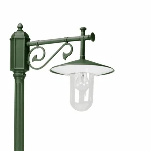 K.S. Verlichting Lampadaire Louvre vert et transparent^ Lampadaires D'Extérieur