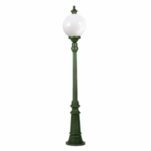 K.S. Verlichting Lampadaire Madeira à 1 lampe vert foncé^ Lampadaires D'Extérieur