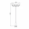 Albert Leuchten Lampadaire moderne 181 blanc à 3 lampes^ Lampadaires D'Extérieur