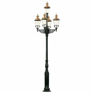 K.S. Verlichting Lampadaire Monaco impressionnant à 5 lampes^ Lampadaires D'Extérieur