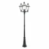 Konstsmide Lampadaire Parma indémodable 3 abat-jours^ Lampadaires D'Extérieur