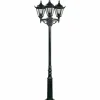 Albert Leuchten Lampadaire style rustique 756 noir à 3 lampes^ Lampadaires D'Extérieur