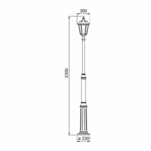 Albert Leuchten Lampadaire tendance 740 marron^ Lampadaires D'Extérieur