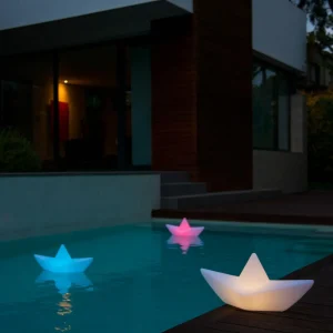 Goodnight Light Lampe à LED rechargeable The BOAT lamp, flottante, RGBW^ Lampes Décoratives