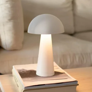Markslöjd Lampe à poser batterie Fungi extérieur, blanche^ Lampes Décoratives