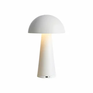 Markslöjd Lampe à poser batterie Fungi extérieur, blanche^ Lampes Décoratives