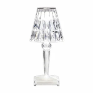 Kartell Lampe à poser LED décorative Battery, transparente^ Lampes Décoratives