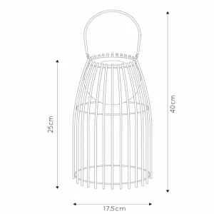 Lucide Lampe à poser LED Fjara, brune^ Lampes Décoratives