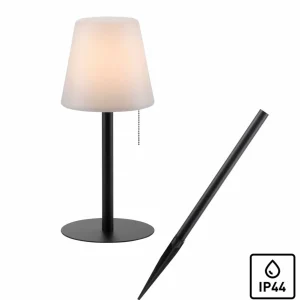 JUST LIGHT. Lampe à poser LED Keno, piquet, tirette, batterie^ Lampes Décoratives