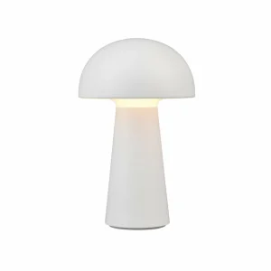 Reality Leuchten Lampe à poser LED Lennon IP44 batterie dim blanche^ Lampes Décoratives