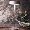 Deko-Light Lampe à poser LED Miram batterie, dimmable grise^ Lampes Décoratives