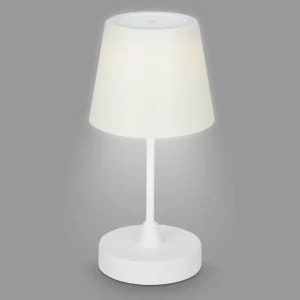 Briloner Lampe à poser LED rechargeable d'extérieur Campi, intensité variable, blanc^ Lampes Décoratives