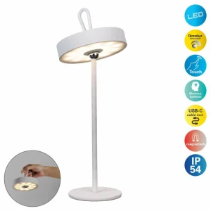 Näve Lampe à poser LED rechargeable Ella, magnétique, blanc^ Lampes Décoratives