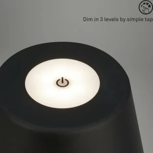 Briloner Lampe à poser LED rechargeable Kihi, noir^ Lampes Décoratives