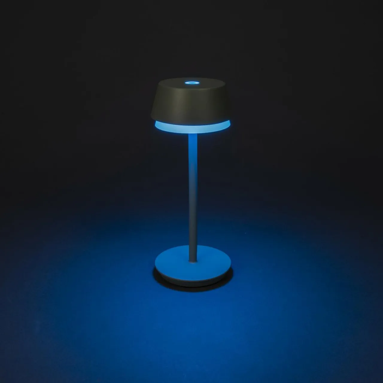 lampe__poser_led_rechargeable_lyon_vertgris_ip_variateur_3.webp Konstsmide Lampe à poser LED rechargeable Lyon, vert/gris, IP54, variateur^ Lampes Décoratives