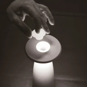 Sigor Lampe à poser LED rechargeable Nuflair, blanc, IP54, intensité variable, 24 cm^ Lampes Décoratives