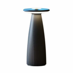 Sigor Lampe à poser LED rechargeable Nuflair, noir, IP54, intensité variable, 24 cm^ Lampes Décoratives