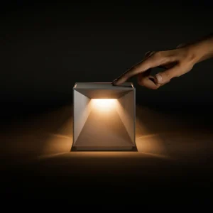 Sigor Lampe à poser LED rechargeable Nutalis, beige dune, IP54, intensité variable^ Lampes Décoratives