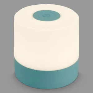 Briloner Lampe à poser LED rechargeable Smal, bleu, 2.700K, intensité variable^ Lampes Décoratives