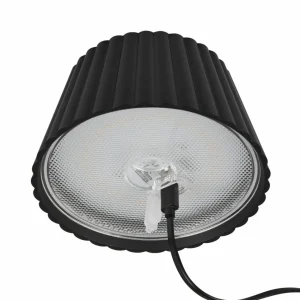 Reality Leuchten Lampe à poser LED rechargeable Suarez, noir, hauteur 39 cm, métal^ Lampes Décoratives