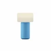HELL Lampe à poser LED rechargeable Tiny-B, bleu pastel, hauteur 13 cm, IP54^ Lampes Décoratives