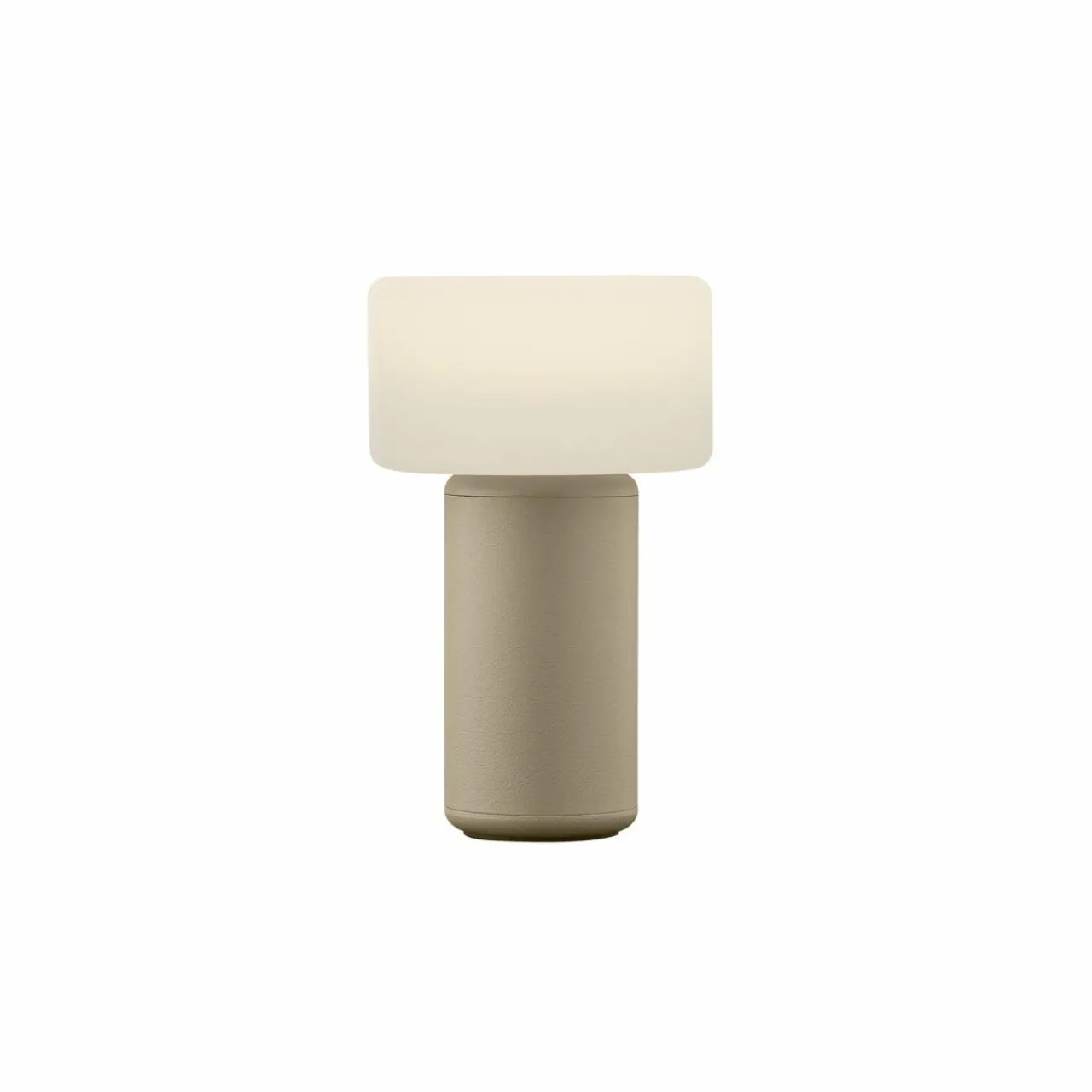 HELL Lampe à poser LED rechargeable Tiny-B, couleur sable, hauteur 13 cm, IP54^ Lampes Décoratives