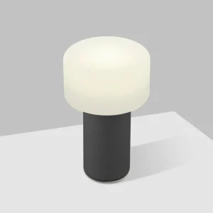 HELL Lampe à poser LED rechargeable Tiny-B, noir, hauteur 13 cm, IP54, USB^ Lampes Décoratives