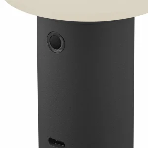 HELL Lampe à poser LED rechargeable Tiny-B, noir, hauteur 13 cm, IP54, USB^ Lampes Décoratives