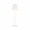 Globo Lampe à poser LED rechargeable Vannie, blanc, hauteur 36 cm, CCT^ Lampes Décoratives