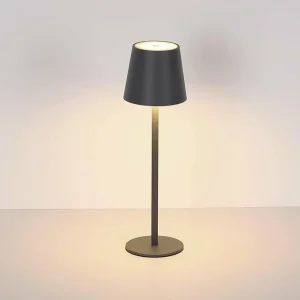 Globo Lampe à poser LED rechargeable Vannie, noir, hauteur 36 cm, CCT^ Lampes Décoratives