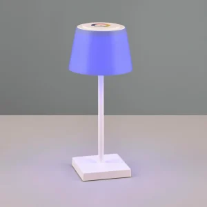 Reality Leuchten Lampe à poser LED Sanchez RGBW/dim, blanche^ Lampes Décoratives