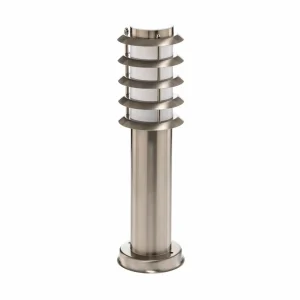 Lindby Lampe à socle en inox Selina^ Potelets Extérieurs