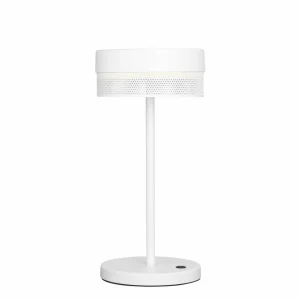 HELL Lampe à table LED rechargeable Mesh, hauteur 30 cm, blanc^ Lampes Décoratives