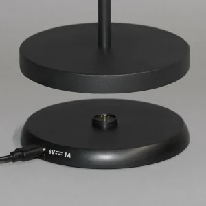 FH Lighting Lampe batterie LED Cosenza 2.0, 34 cm noire^ Lampes Décoratives