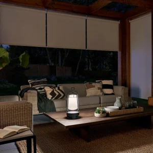 KICHLER Lampe batterie LED Lyndon, enceinte Bluetooth^ Lampes Décoratives