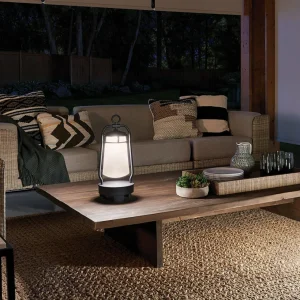 KICHLER Lampe batterie LED Lyndon, enceinte Bluetooth^ Lampes Décoratives