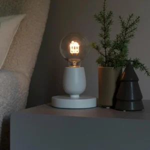 Konstsmide Christmas Lampe déco à poser LED en bois, filament cadeau^ Lumière De Noël