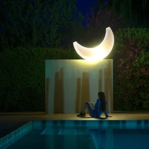 SELETTI Lampe déco d’extérieur LED My Moon Lamp^ Lampes Décoratives
