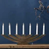 STAR TRADING Lampe déco fenêtre Navida, bois, 7 lampes, brune^ Lumière De Noël