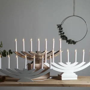 STAR TRADING Lampe déco fenêtre Navida, bois, 7 lampes, brune^ Lumière De Noël